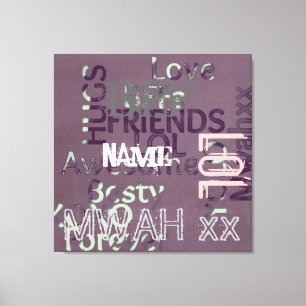 BFF geeft beste vrienden persoonlijke Canvas Afdruk