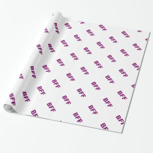 BFF Glitter Cadeaupapier