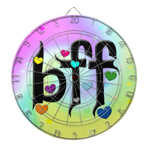 bff ~ harten dartbord