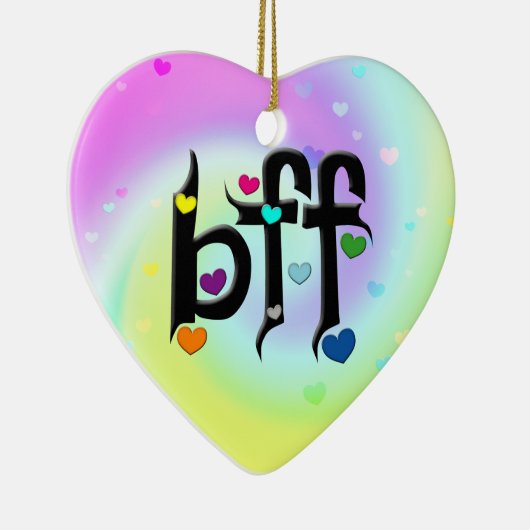 bff ~ harten keramisch ornament (Rechts)