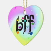 bff ~ harten keramisch ornament (Links)