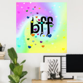 bff ~ harten poster (Thuiskantoor)