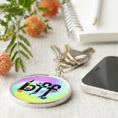 bff ~ harten sleutelhanger (Zijkant)
