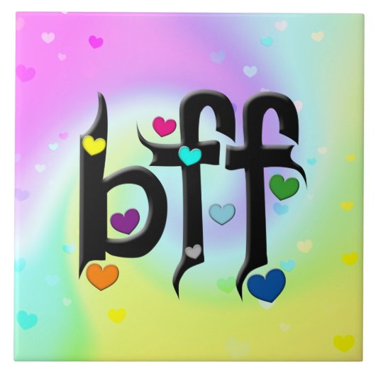 bff ~ harten tegeltje (Voorkant)