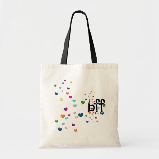 bff ~ harten tote bag (Voorkant)