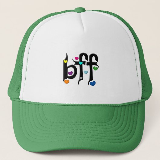 bff ~ harten trucker pet (Voorkant)