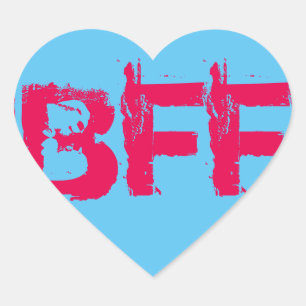 BFF-hartstickers Hart Sticker
