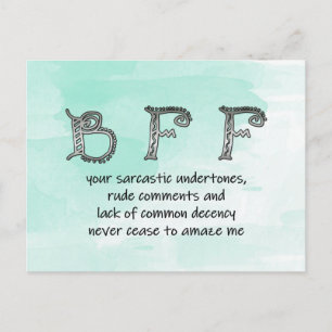 BFF-humor Briefkaart