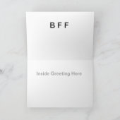 BFF in het Wenskaart van de Morsecode met Kaart (Binnen)