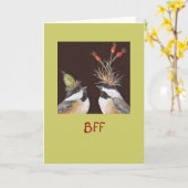 BFF-kaart met cichorei Kaart (Gele Bloem)