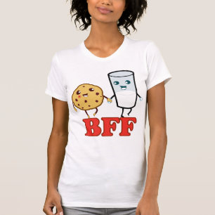 BFF, koekje en melk - Gepersonaliseerd T-shirt