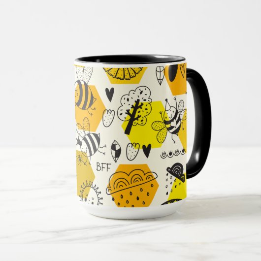 BFF Koningin Bij Cadeaus Voor Beste Vriendinnen Re Mok (Voorkant rechts)