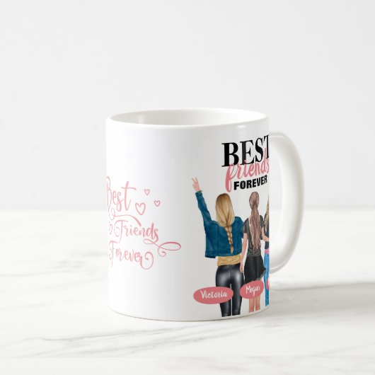 BFF Meilleur Café Mug (Devant droit)