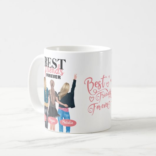 BFF Meilleur Café Mug (Devant gauche)