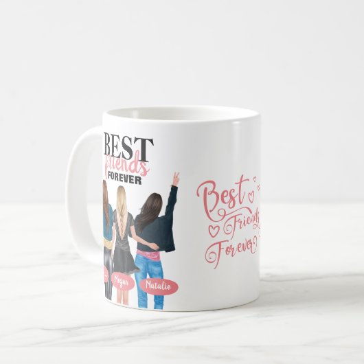 BFF Meilleur Café Mug (Devant gauche)