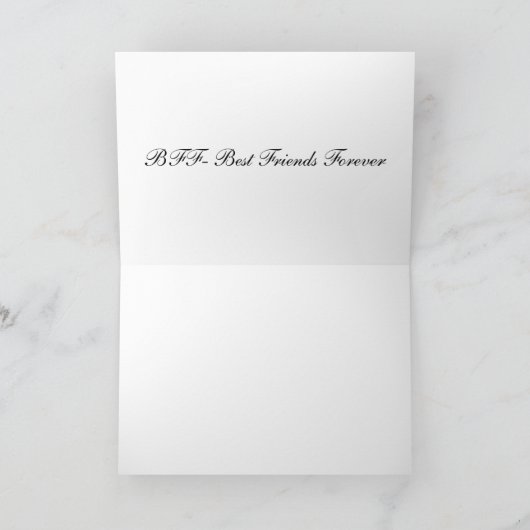 BFF - Meilleure carte pour les amis (Intérieur)
