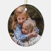 BFF met uw foto Keramisch Ornament (Links)