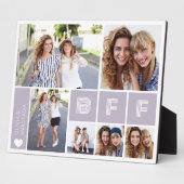 BFF Paarse hart Multi fotocollage Fotoplaat (Zijkant)