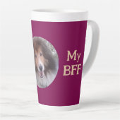 BFF Pet Photo PERSONALISEREN Latte Mok (Rechterhoek)