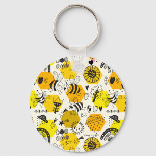 BFF Queen Bee Gifts for Besties Save the Bees Sleutelhanger