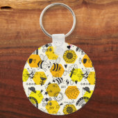 BFF Queen Bee Gifts for Besties Save the Bees Sleutelhanger (Voorkant)