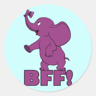 BFF. RONDE STICKER