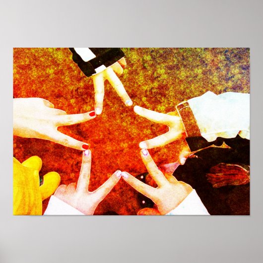 BFF Star Hands Poster (Voorkant)