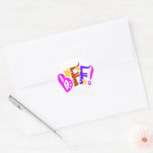 BFF-Stickers Ronde Sticker (Envelop)