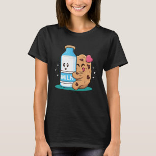 BFFL beste vriend 4 leven koekje knuffelen melk li T-shirt