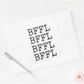 BFFL Vierkante Stickers (Envelop)