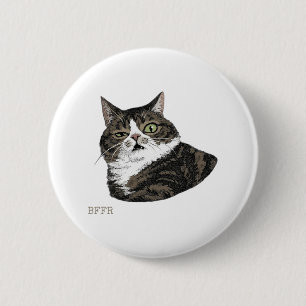 BFFR Kat Wees Echt Grappige Sarcastische Kat Speld Ronde Button 5,7 Cm