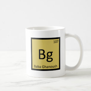 Bg - Baba Ghanoush Voorgerecht Chemie Symbool Koffiemok