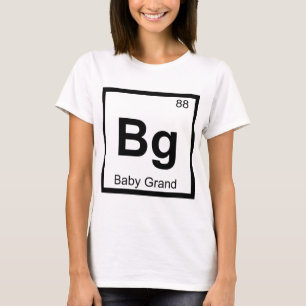 Bg - Baby Grand Piano Scheikunde Periodiek Systeem T-shirt