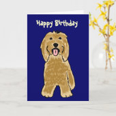 BG - Carte d'anniversaire de Collie (Fleur jaune)