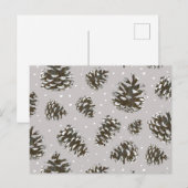 BG - neutrale sneeuwkegels Briefkaart (Voorkant / Achterkant)