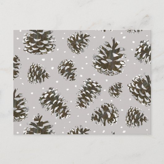 BG - neutrale sneeuwkegels Briefkaart (Voorkant)