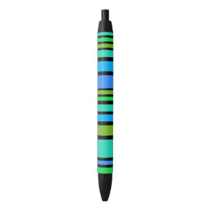 BG Stripes Patroon gekleurd II + uw rug & idee Zwarte Inkt Pen
