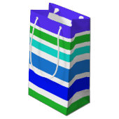 BG Stripes Patroon gekleurd IV + uw achtergrond Klein Cadeauzakje (Achterkant Gekanteld)