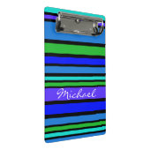 BG Stripes Patroon gekleurd IV + uw rug en idee Mini Klembord (Schuin)