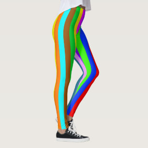 BG Stripes Patroon met meerdere kleuren ingeschake Leggings