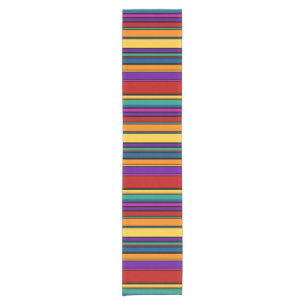 BG Stripes Patroon verkleurde IX + uw backgr. Korte Tafelloper
