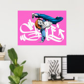 BGIRL poster avec graf (Bureau à domicile)