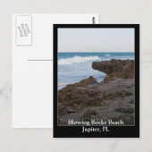 Bgloeiende Rocks Beach Jupiter, FL Briefkaart (Voorkant / Achterkant)