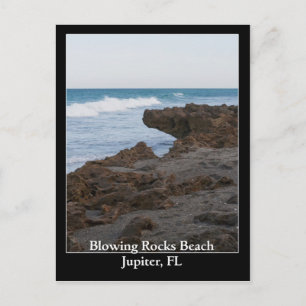 Bgloeiende Rocks Beach Jupiter, FL Briefkaart