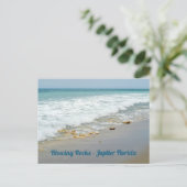 Bgloeiende Rocks Jupiter Florida Fotografisch Briefkaart (Staand voorkant)