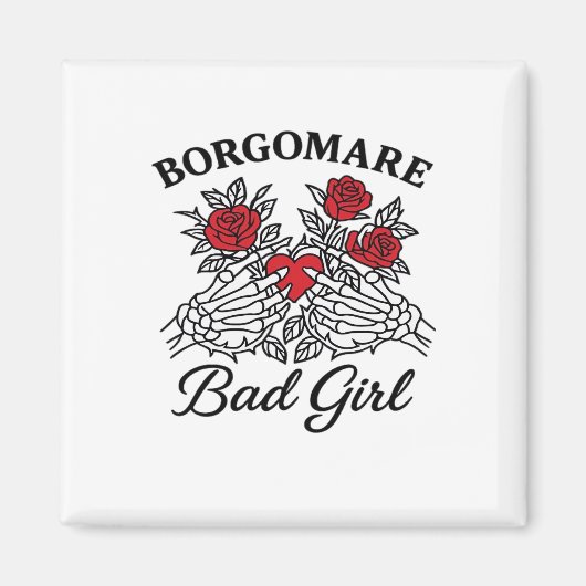 BGM Bad Girl II Classic - Skelet Hart Handen Magneet (Voorkant)