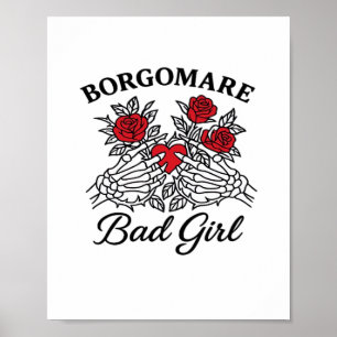 BGM Bad Girl II Classic - Skelet Hart Handen Poster