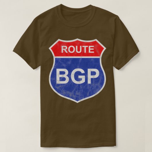 BGP-netwerktechnologie voor route T-shirt (Design voorkant)