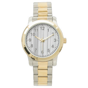 BGW Lines Montre Deux Tons, Or/Argent Tone