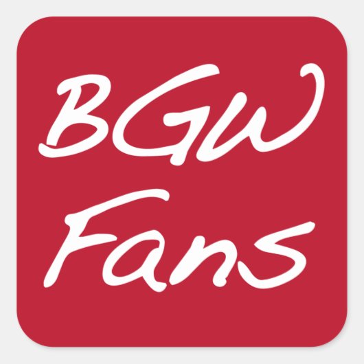 BGWFans Stickers (Voorkant)